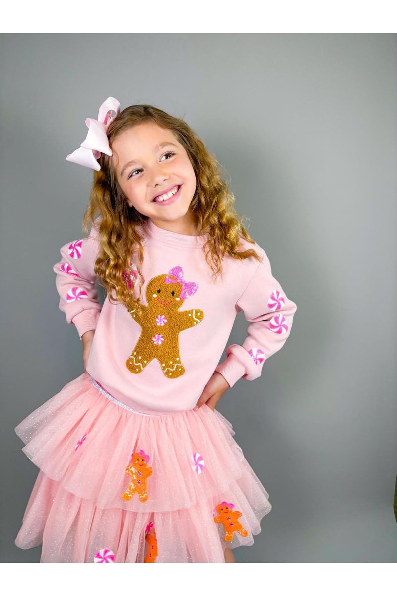 Three Wildfower Design-Gingerbread Crewneck