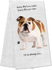 E&S Pets-Bulldog Kitchen Towel