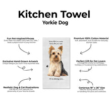 E&S Pets-Yorkie Kitchen Towel