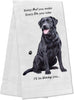 E&S Pets-Black Labrador Kitchen Towel