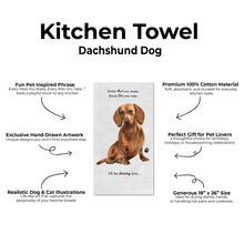 E&S Pets-Red Dachshund Kitchen Towel