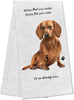 E&S Pets-Red Dachshund Kitchen Towel