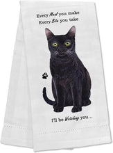 E&S Pets-Black Cat Towel