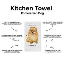 E&S Pets-Pomeranian Kitchen Towel
