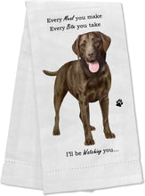 E&S Pets-Chocolate Labrador Kitchen Towel