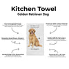 E&S Pets-Golden Retriever Kitchen Towel