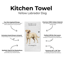 E&S Pets-Yellow Labrador Kitchen Towel