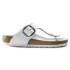 Birkenstock-Gizeh Big Buckle Leather White