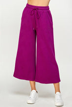 See and Be Seen-Textured SS Sweatshirt/Wide Leg Pant Set