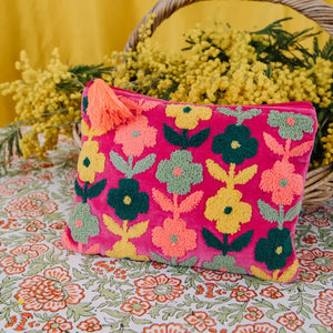 Pink Lemons Ltd-Rambling Flower Pouch