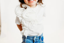 Three Wildflower-Flower Ruffle Top