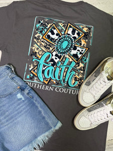 Couture-Faith Cowprint Cross