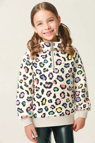 Three Wildfower Design-Leopard Gem Sweatshirt
