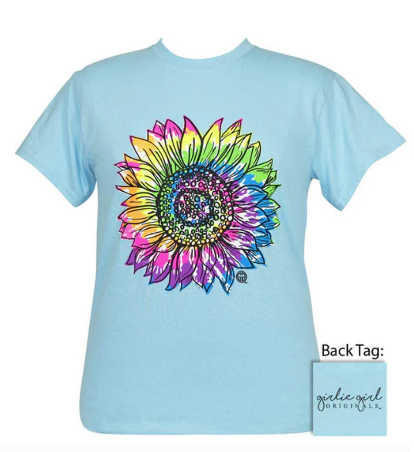 Girlie Girl-Tie Dye Sunflower