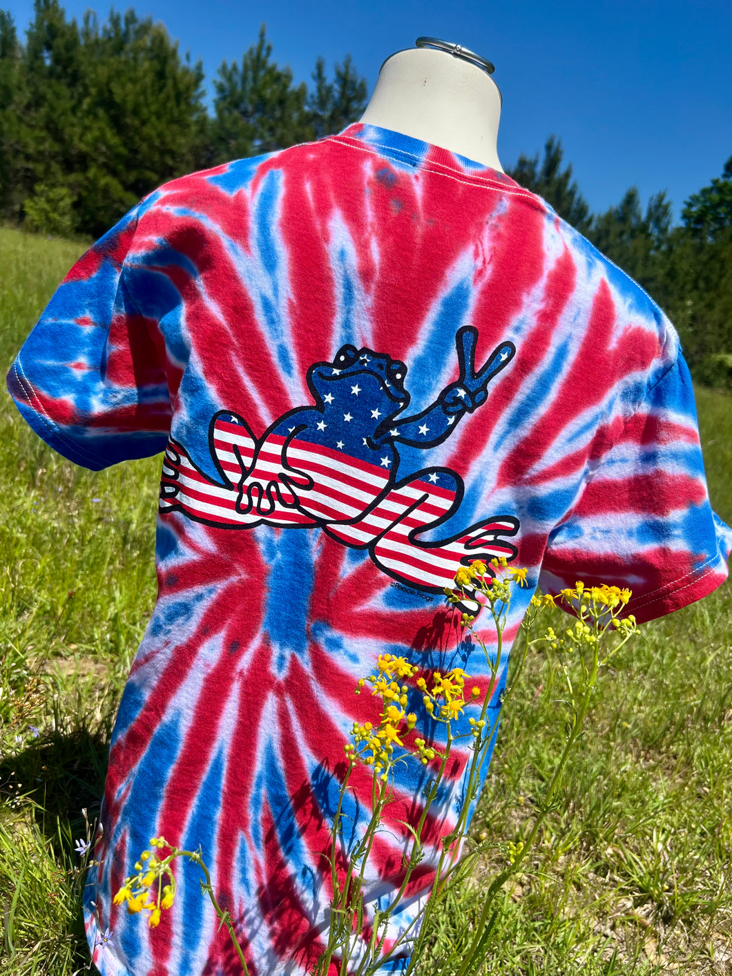 Peace Frogs-American Flag Frog