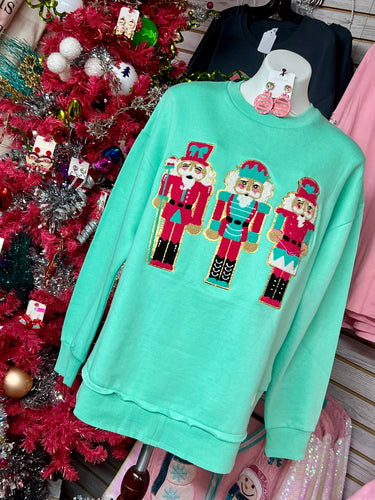 Couture-Nutcracker Applique Sweatshirt