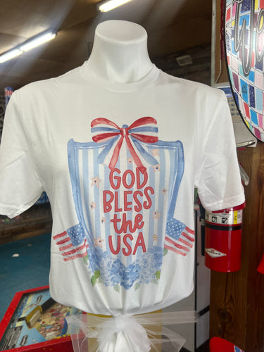 Branded Cotton-God Bless USA