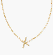 Kendra Scott-Pearl Letter X Short Pendant Necklace