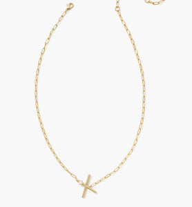 Kendra Scott-Pearl Letter X Short Pendant Necklace