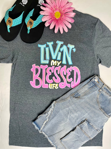 Couture Tee-Livin My Blessed Life