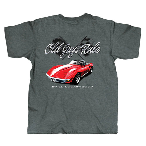 Old Guys Rule-GM Red Corvette