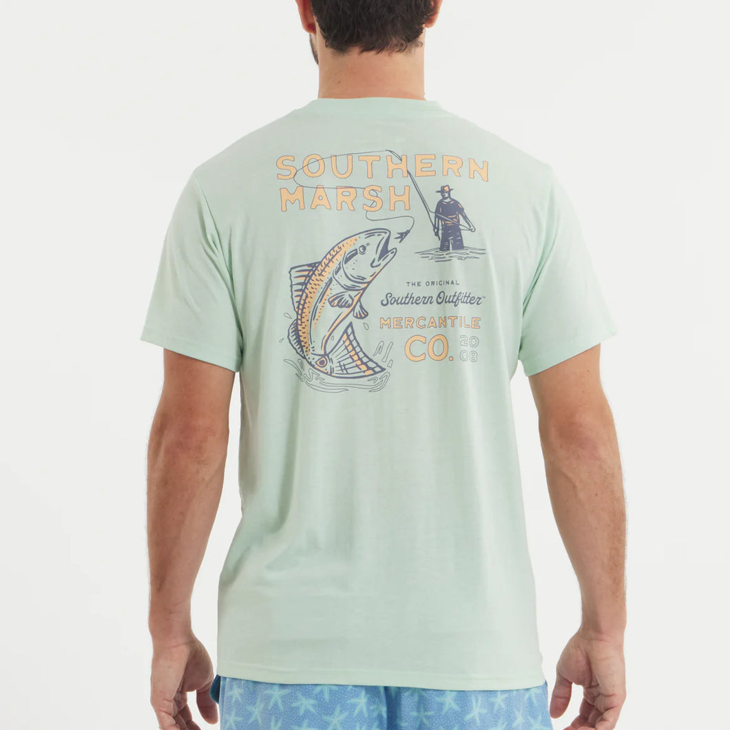 Southern Marsh-SEAWASH Tee - Retro Redfish