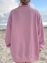 Sunkissed Coconut-Cheetah Varsity Mockneck