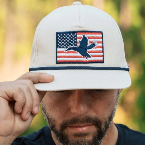 Burlebo-American Flag Duck Cap