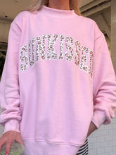 Sunkissed Coconut-Cheetah Varsity Mockneck