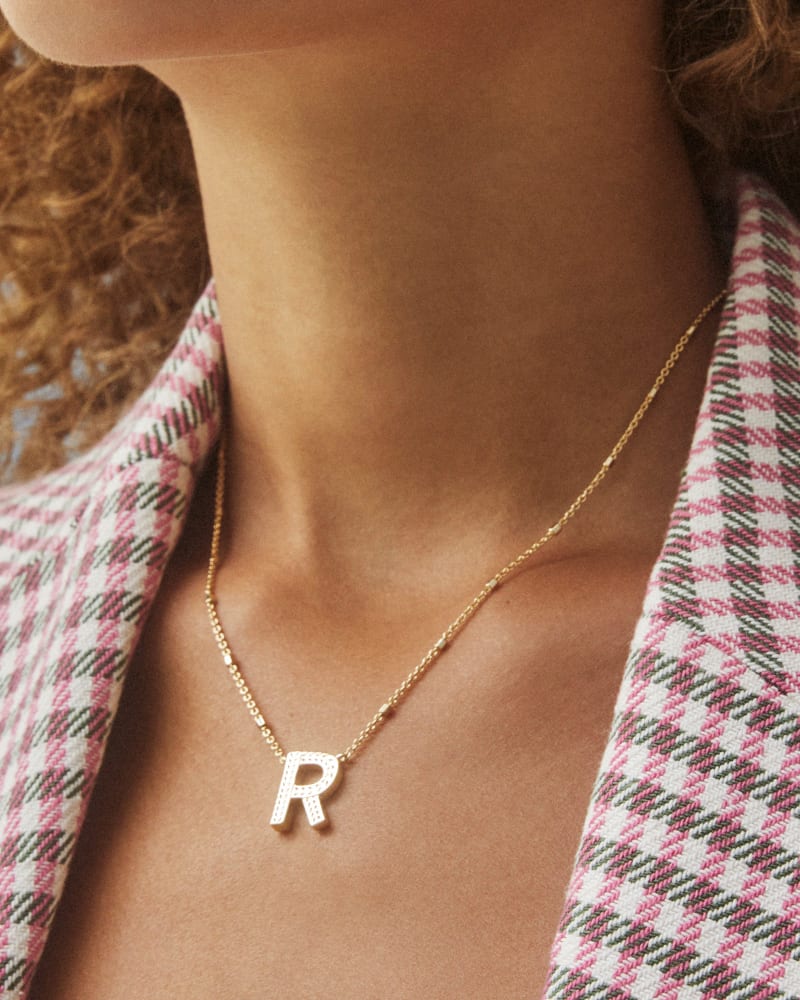 Kendra Scott-Letter R Pendant Necklace