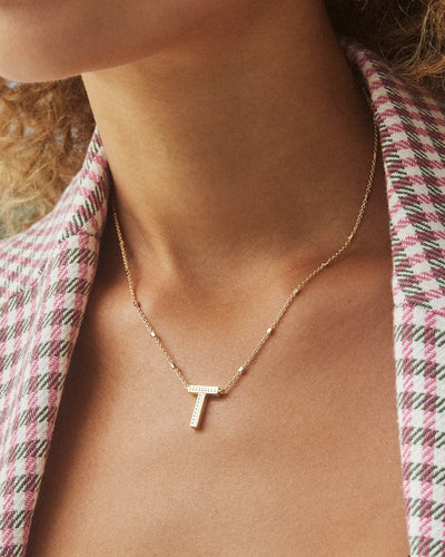 Kendra Scott-Letter T Pendant Necklace