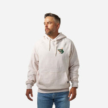 Burlebo-Fleece Hoodie - Duck Flying B (Green) Logo