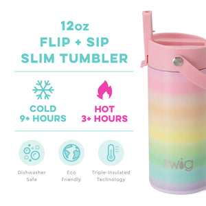 Swig-12oz Flip + Sip Slim Tumbler