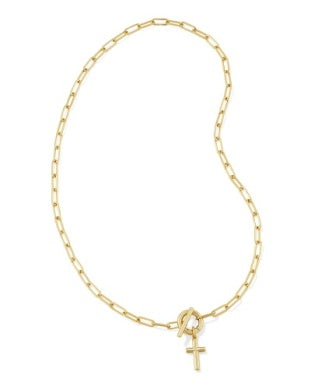 Kendra Scott-Cross Link And Chain Necklace