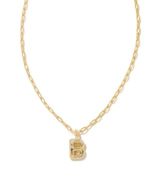 Kendra Scott-Crystal Letter B Short Pendant Necklace