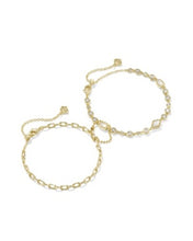 Kendra Scott-Mini Elisa Abbie Delicate Chain Bracelets (Set of 2)