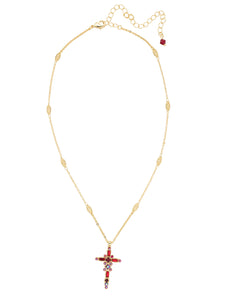 Sorrelli-Dierdre Cross Pendant Necklace